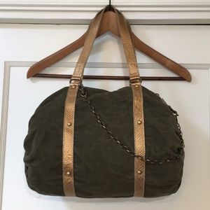 Corduroy Green Purse